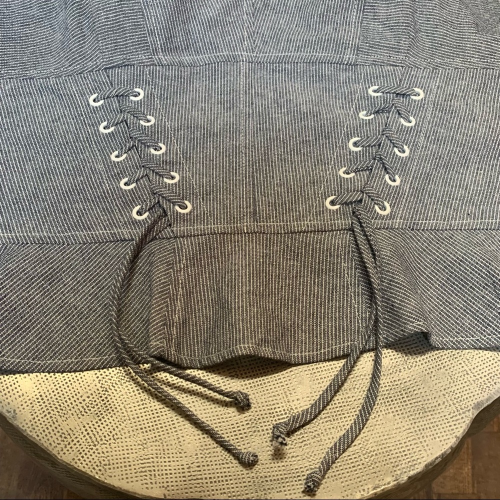 Intermix Corset-look Cotton + Linen Top - Picture 4 of 10